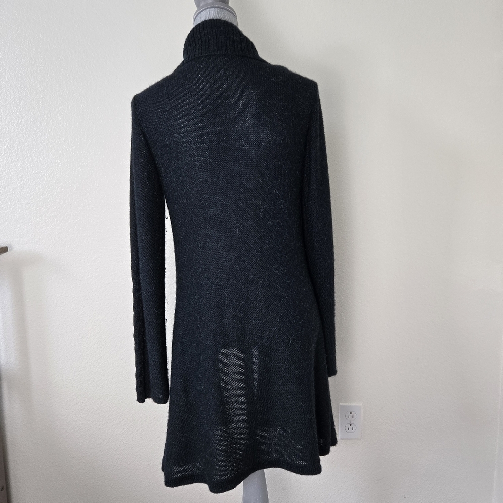 Indigenous 100% Alpaca Cardigan Forest Green Color Made in Peru Size Large - Picture 9 of 16